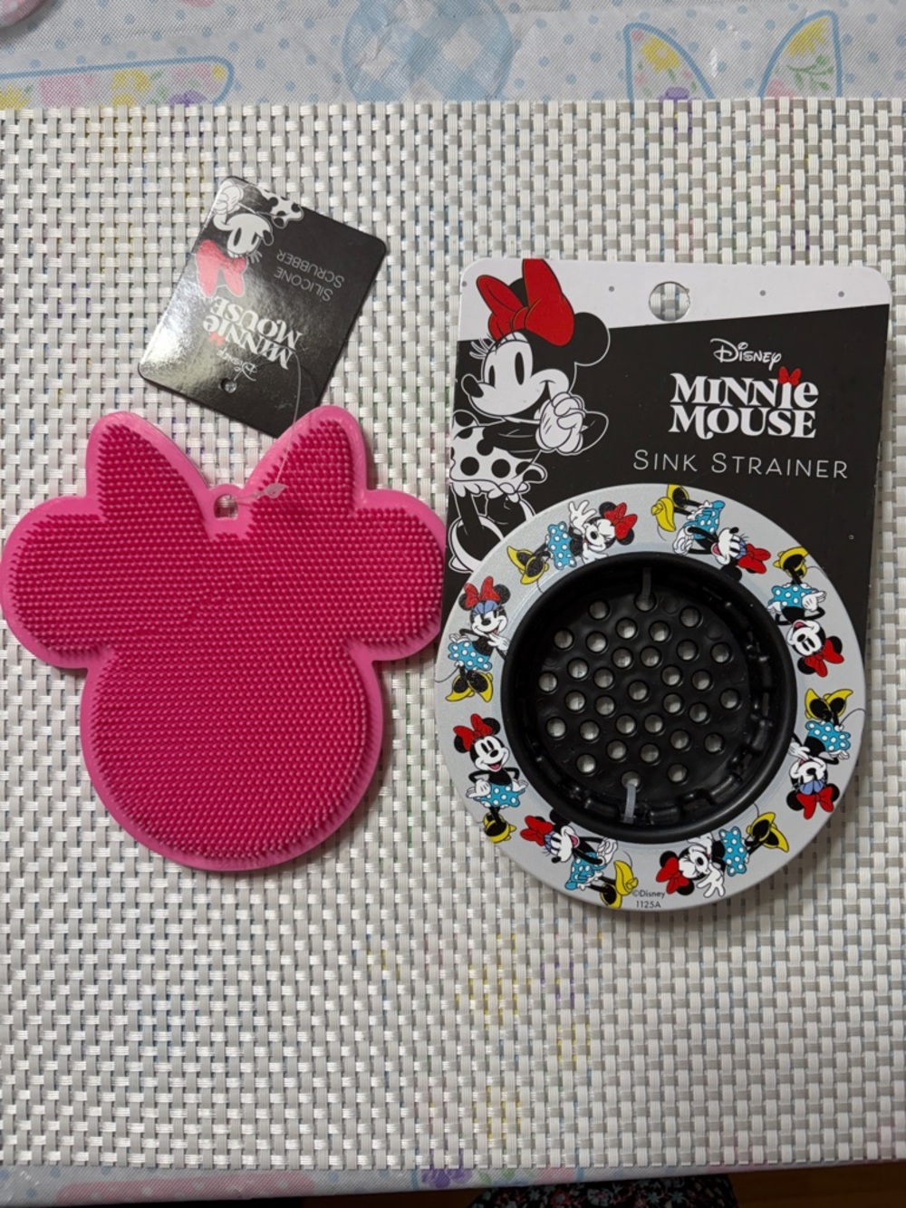 Disney Minnie silicone scrubber & Sink Strainer Set